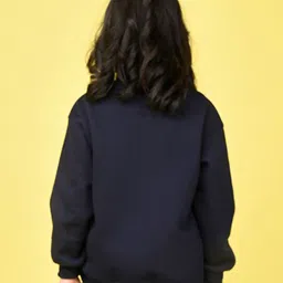 NUSYL Girls Typography Printed Oversized Sweatshirt image 4