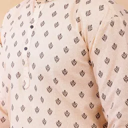 Shiv Leela Men Ethnic Motifs Printed Indie Prints Kurta image 4