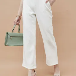 CODE by Lifestyle Women Mid-Rise Cropped Trousers-picture-36