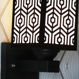 Gojeeva Brown Wood Square Wall Lamps-picture-37
