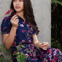 PINACOLADA Print A-Line Midi Dress-image-10