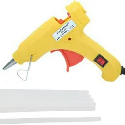 poneyw 20 WATT (YELLOW) | 7MM 15 GLUE STICKS TRANSPARENT | Standard Temperature Corded Glue Gun-picture-18