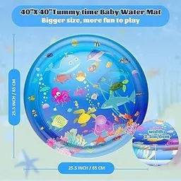 kiiyamoksh world Baby Water Play Mat for Babies and Toddlers Baby for 3 to 24 Months Baby Bath Seat image 5