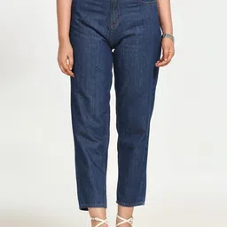 URBAN POCHE Women Mom Fit High-Rise Denim Jeans-image-24