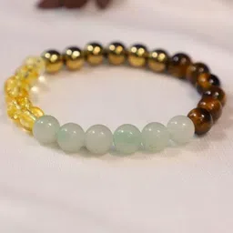 CRYSTAL DIVINE Crystals Beaded Elasticated Bracelet-picture-23