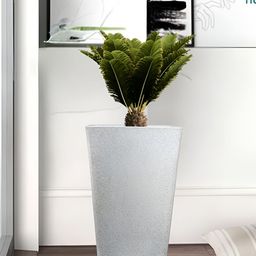 Go Hooked White Textured Planters With Tray-picture-33