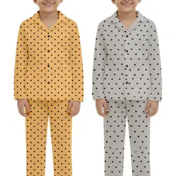 Fasha Unisex Kids Printed Shirt with Pyjamas image 1