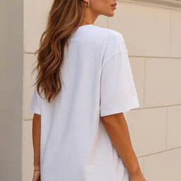 Moda Rapido Women Typography Printed T-shirt image 4