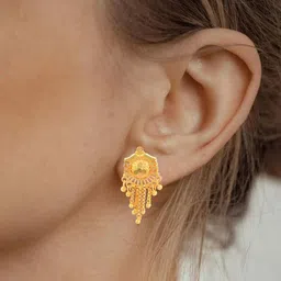 DZINETRENDZ Gold Plated Brass Studs image 3