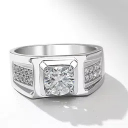 Lila Sterling Silver AD Studded Finger Ring image 2