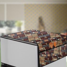 The Furnishing Tree Brown Printed Refrigerator Cover-picture-38