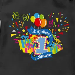 THE PRINT PLATTER Infants Kids Printed Cotton Bodysuit with Envelope Neck image 2