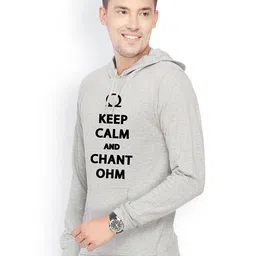 Campus Sutra Men Printed Hooded Sweatshirt image 4