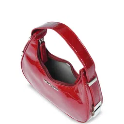 PELLE LUXUR Women Solid Half Moon Handheld Bag image 4