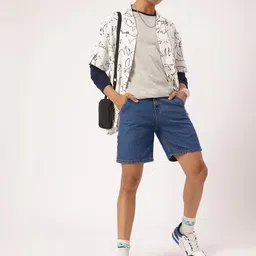 Kook N Keech Men Adventure Awaits Denim Shorts image 5