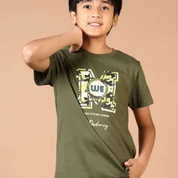 V-Mart Boys Typography Printed Round Neck Cotton T-shirt-picture-11