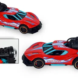 suvoria Mini Metal Pull-Back Car with Mist Smoke Spray and Light Up image 2