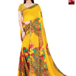 Moda Rapido Floral Pure Georgette Saree-picture-8