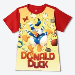 YK Disney Boys Graphic Printed Round Neck Cotton T-Shirt-picture-40