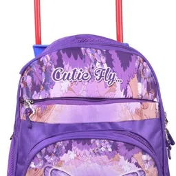 indian riders Cutie Butterfly girls School Kids Trolley Bag - (18 Inche)-(Purple, 25 L) Waterproof Trolley image 5