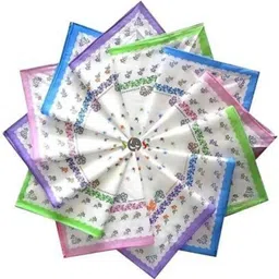 AKsells 12- Cotton Women Handkerchief,Colorful Prints,women/Girls Handkerchiefs (Pack of 12) ["Multicolor"] Handkerchief image 4