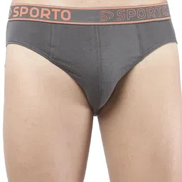Sporto by Macho Pack Of 4 Cotton Mid-Rise Basic Briefs image 4