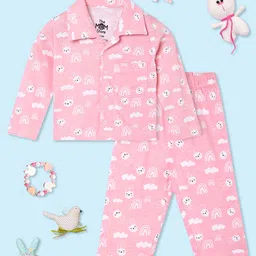 The Mom Store Unisex Kids Printed Night suit-picture-35