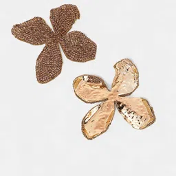 SOHI Gold-Plated Artificial Stones Studded The Bling-Petalia Drop Earrings image 4