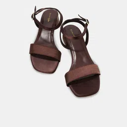 Forever Glam by Pantaloons Open Toe Ankle Loop Block Heel Sandals image 3