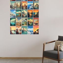CVANU Multicoloured 6 and more Piece Paper Wall Core-picture-4