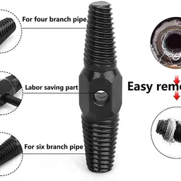 uptodatetools Damaged Screw Broken Bolt Water Pipe Remover, Valve Broken Wire Screw Extractor- Dual-use Water Pipe Screw Removal Tool Masonry Bits image 2
