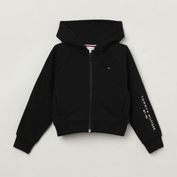 Tommy Hilfiger Girls Solid Hooded Sweatshirt-picture-38