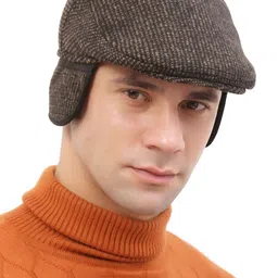 Moda Rapido Men Printed Woollen Ascot Cap image 2