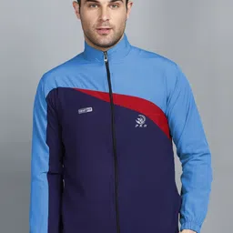 GNOCKFACE Men Colourblocked Windcheater Training or Gym Sporty Jacket-picture-24