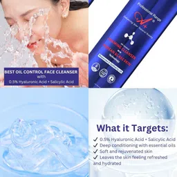 A+ Professional Range Oil Control Foaming Cleanser With 0.5% Salicylic Acid - 100 ml image 4