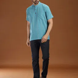 VIDYARTHI Men Thread Work Kurta image 3