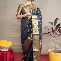 amirat Woven Design Zari Pure Silk Saree-picture-53