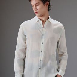 Banana Club Men Classic Slim Fit Opaque Printed Casual Shirt-picture-37