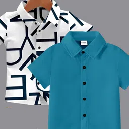 BAESD Boys Classic Opaque Formal Shirt-image-63