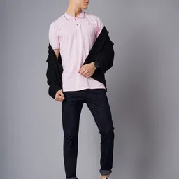 THE BEETEL HOUSE Men Bio Finish Solid Polo Collar Cotton T-shirt-image-94