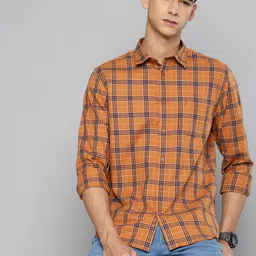Indian Terrain Classic Fit Checked Casual Shirt-image-63