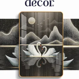 THE NEXT DECOR Black Glass Other Wall Paintings image 5