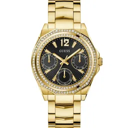 GUESS Women Ritzy Embellished Dial & Stainless Steel Bracelet Analogue Watch GW0685L4-picture-30