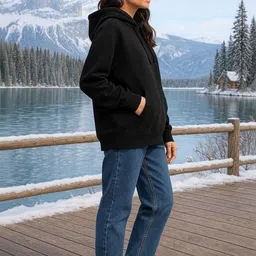 Snowdrip Women Printed Hooded Sweatshirt-picture-24