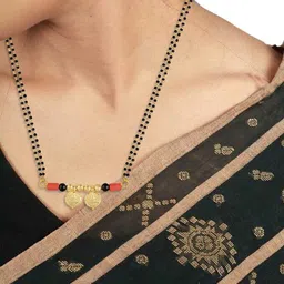 Missmister Women Gold-Plated Brass Mangalsutra image 5