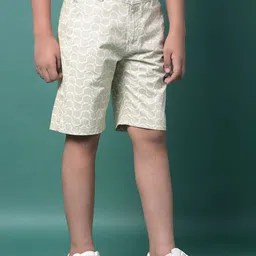 Crimsoune Club Boys Printed Slim Fit Mid-Rise Shorts image 5