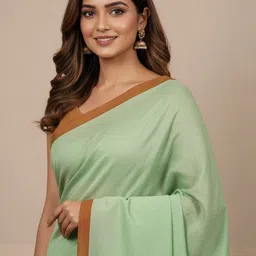 Brynbrit Pure Cotton Khadi Saree image 2