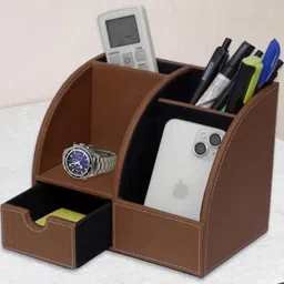 jabrix Tan Set of 1 Regular Desk Organiser Organisers image 2