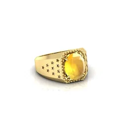 RRVGEM 7.25 Ratti Yellow Sapphire Finger Ring image 4