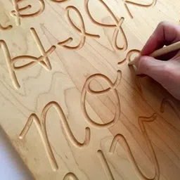 forsikha Small Alphabet Learning Slate Cursive Handwriting Pratice Board Tracing Tablet image 3